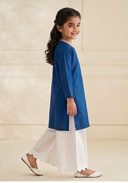 Straight Lawn Trousers with Cutwork Hem ✨